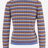 MAGLIA IN SETA E LINO A RIGHE W45110RM DLFBLCO GUEST IN RESIDENCE 