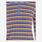 MAGLIA IN SETA E LINO A RIGHE W45110RM DLFBLCO GUEST IN RESIDENCE 