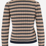 MAGLIA IN SETA E LINO A RIGHE W45110RM MIDCO GUEST IN RESIDENCE 
