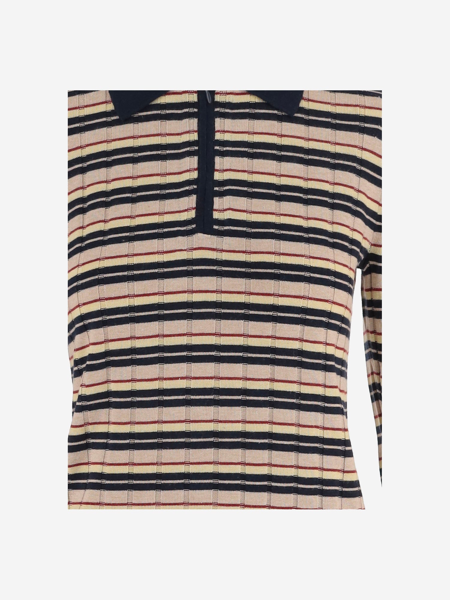 MAGLIA IN SETA E LINO A RIGHE W45110RM MIDCO GUEST IN RESIDENCE 