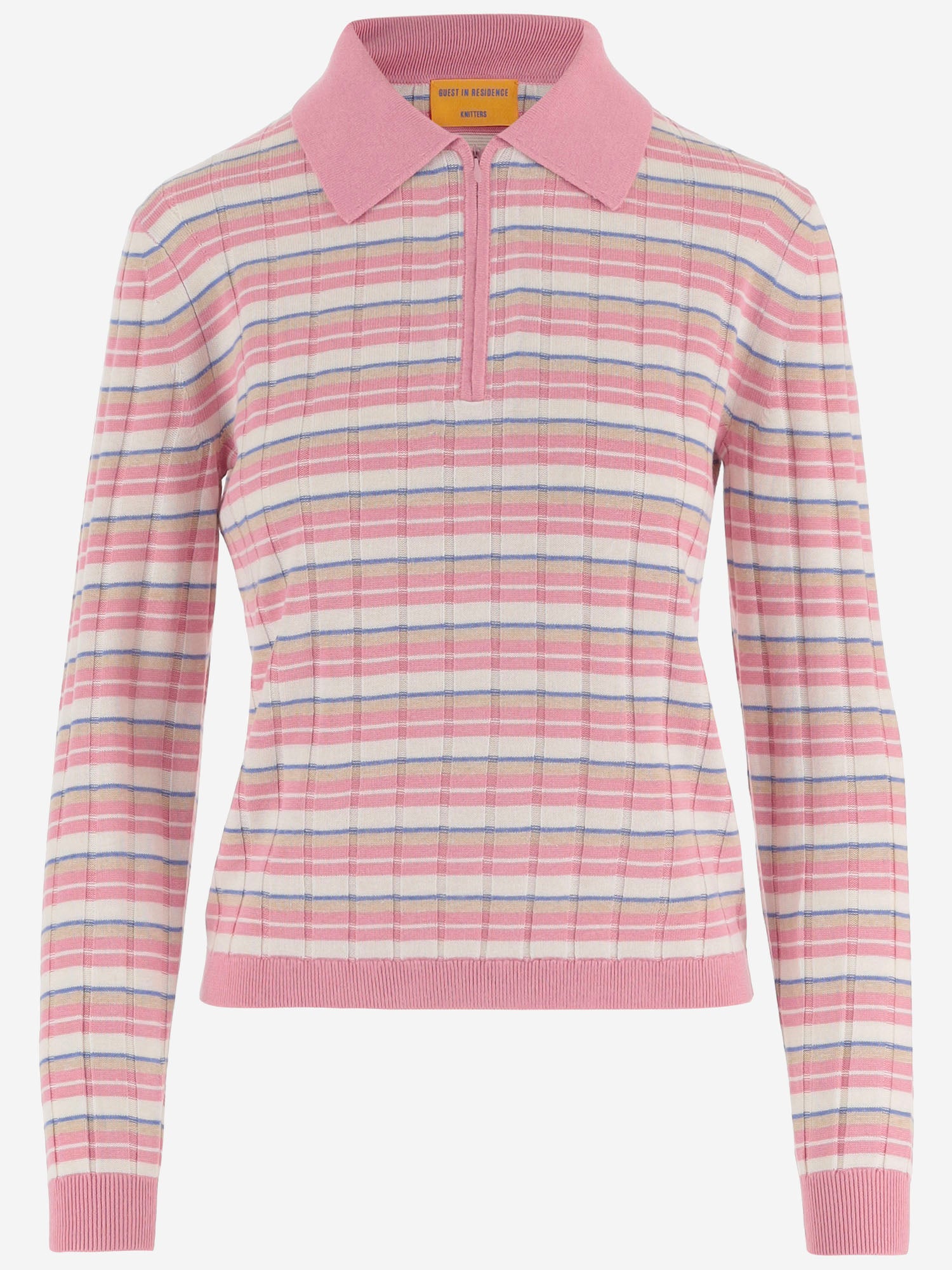 MAGLIA IN SETA E LINO A RIGHE W45110RM SPRCO GUEST IN RESIDENCE 