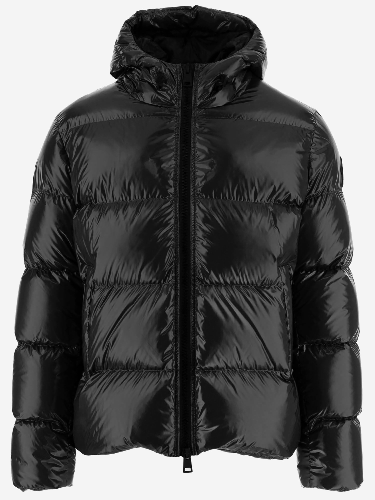 PIUMINO TRAPUNTATO IN NYLON CON CAPPUCCIO PI001342U 12220Z9300 HERNO 