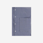 CAMICIA IN MISTO COTONE CON MOTIVO A RIGHE HRB013051 1 HOMME 