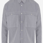 CAMICIA IN COTONE CON MOTIVO A RIGHE HRB016051 1 HOMME 