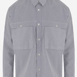 CAMICIA IN COTONE CON MOTIVO A RIGHE HRB016051 1 HOMME 