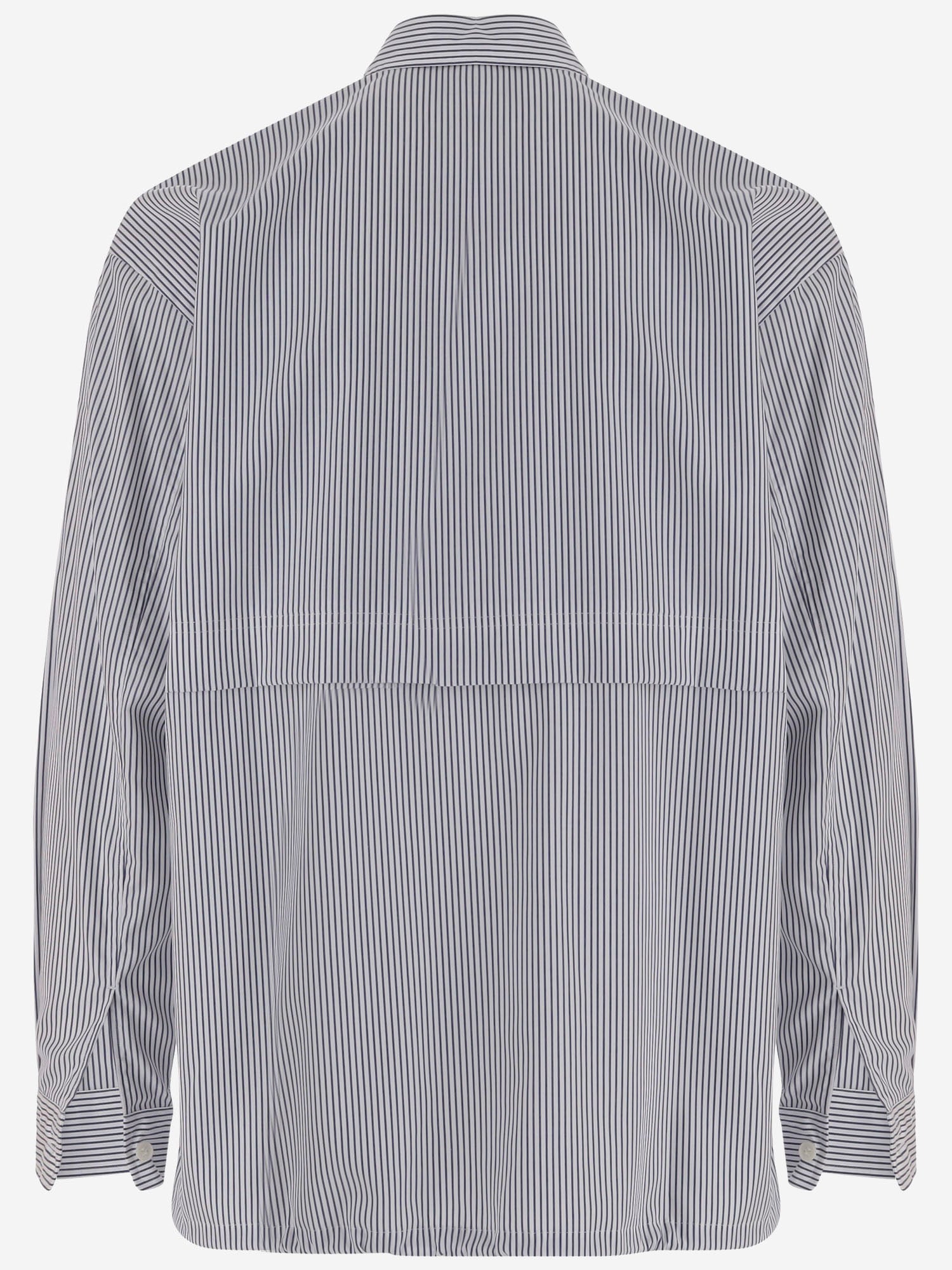 CAMICIA IN COTONE CON MOTIVO A RIGHE HRB016051 1 HOMME 