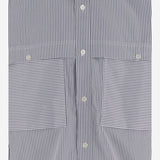 CAMICIA IN COTONE CON MOTIVO A RIGHE HRB016051 1 HOMME 