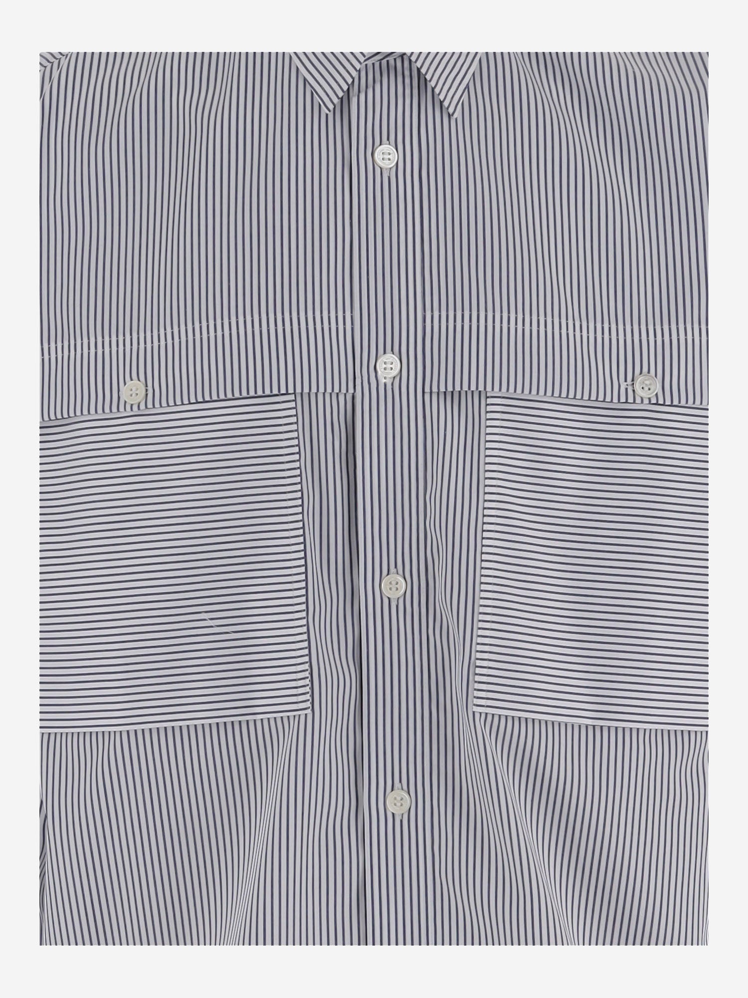 CAMICIA IN COTONE CON MOTIVO A RIGHE HRB016051 1 HOMME 