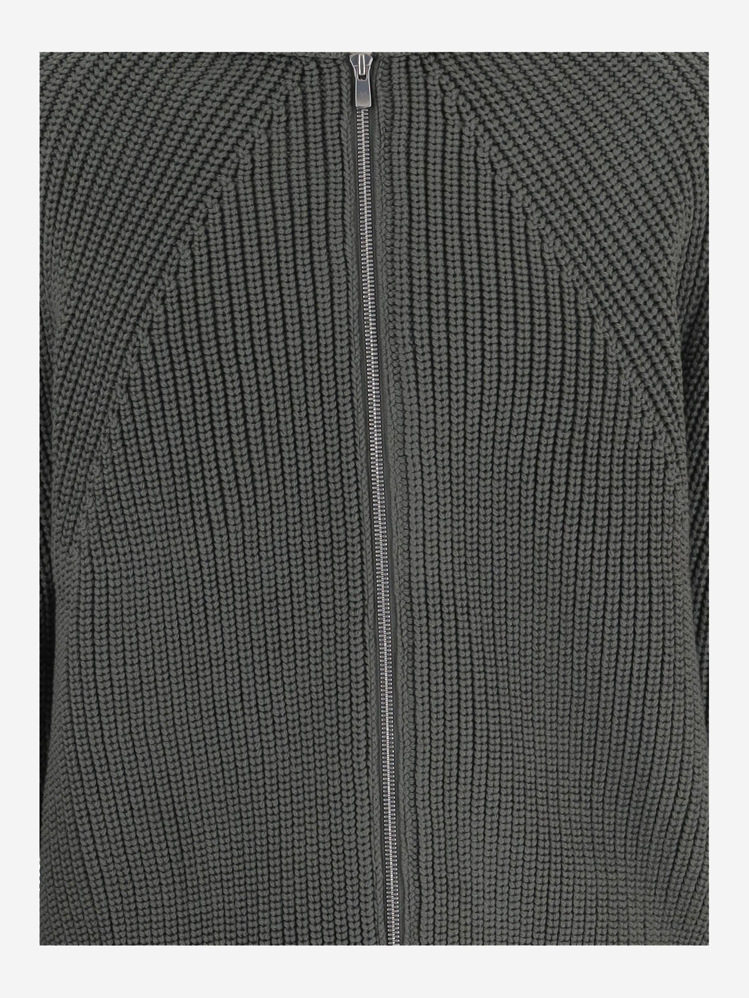 MAGLIA IN LANA CON ZIP E TASCA SULLA MANICA HRN003051 2 HOMME 