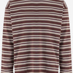 T-SHIRT A MANICHE LUNGHE IN COTONE A RIGHE HRT005051 2 HOMME 