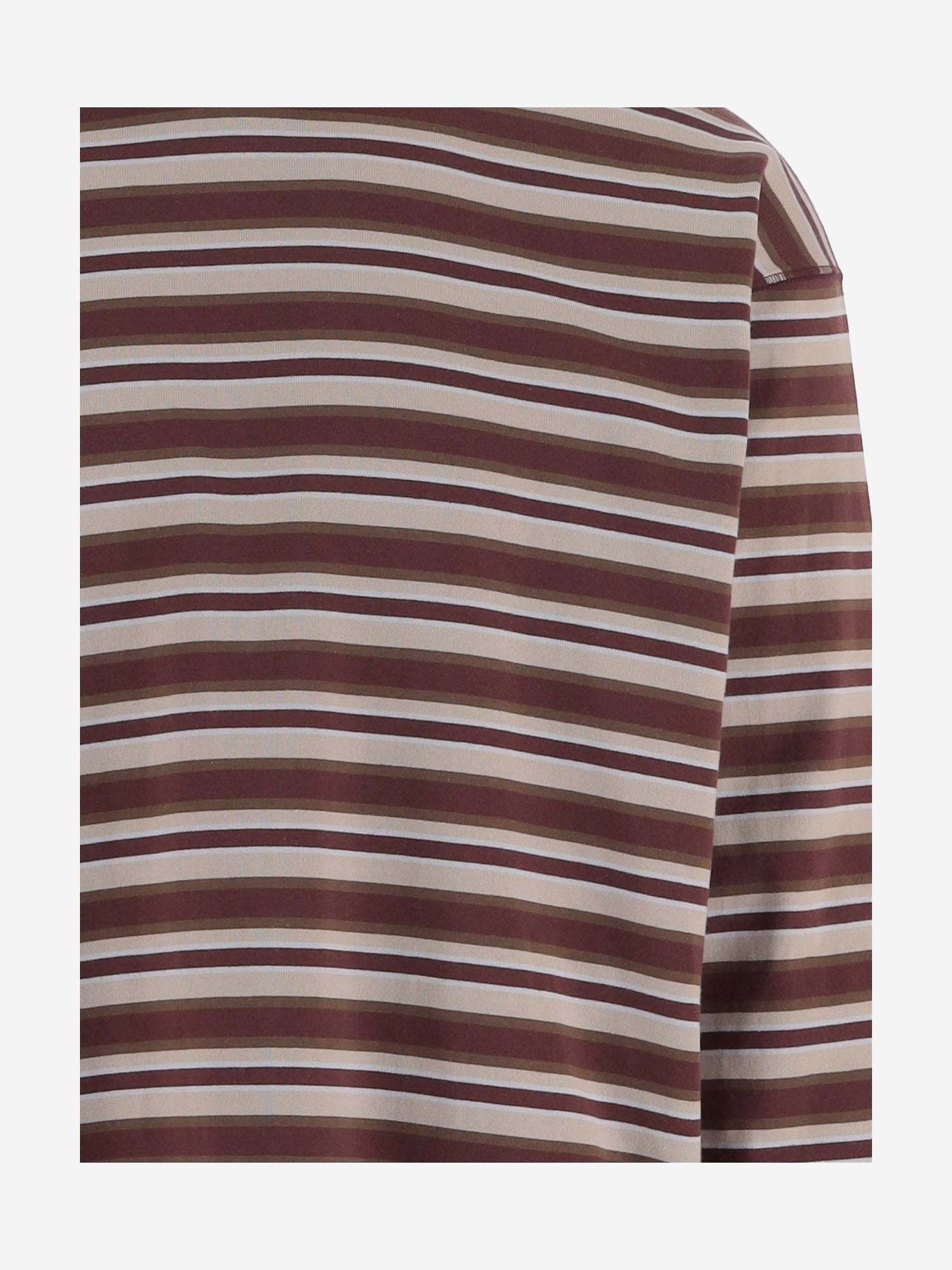 T-SHIRT A MANICHE LUNGHE IN COTONE A RIGHE HRT005051 2 HOMME 
