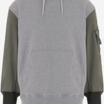 FELPA IN COTONE CON MANICHE A CONTRASTO HRT008051 2 HOMME 