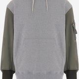 FELPA IN COTONE CON MANICHE A CONTRASTO HRT008051 2 HOMME 