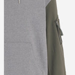 FELPA IN COTONE CON MANICHE A CONTRASTO HRT008051 2 HOMME 