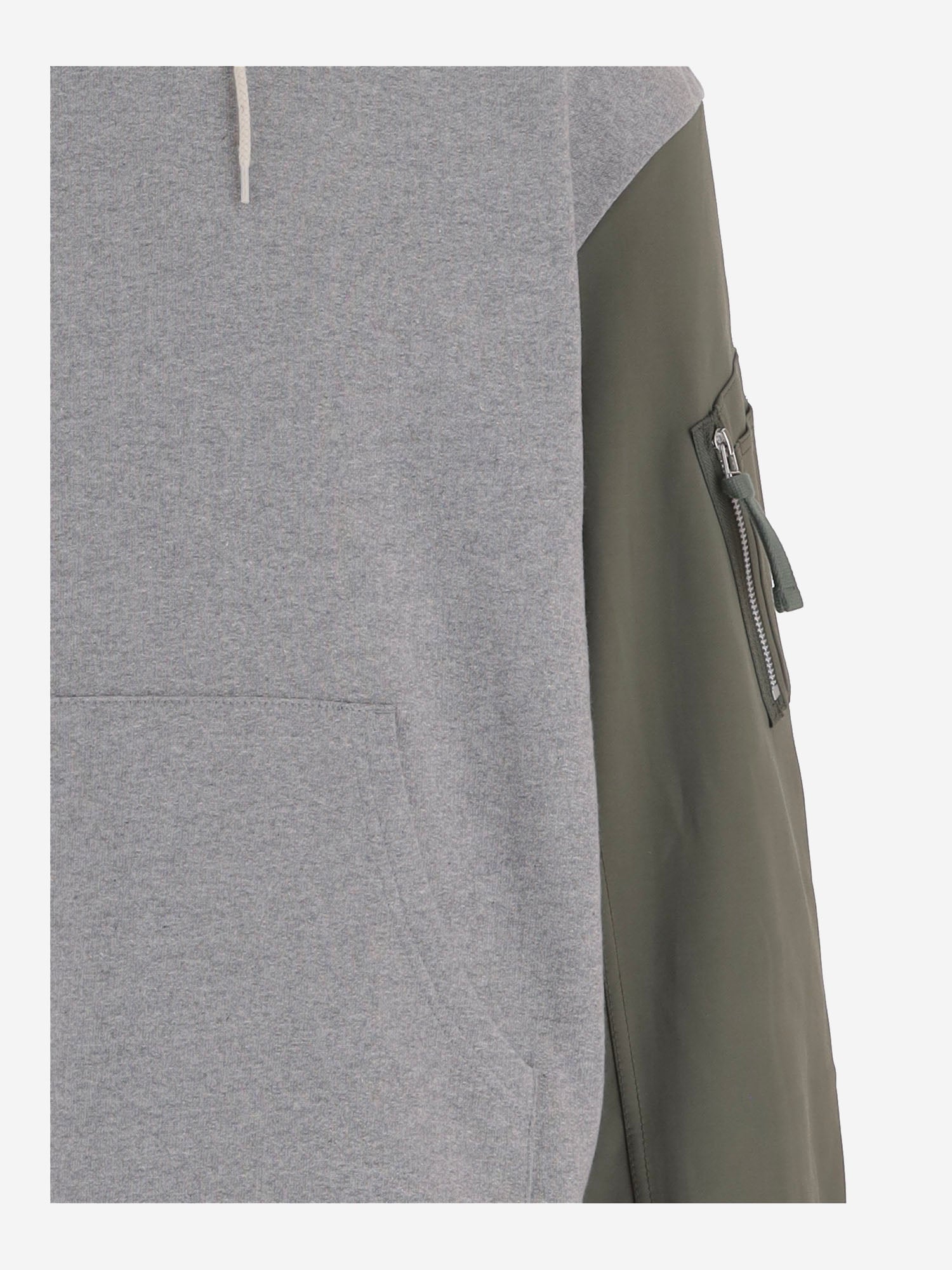 FELPA IN COTONE CON MANICHE A CONTRASTO HRT008051 2 HOMME 