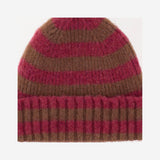 BEANIE IN LANA A RIGHE HARDWORKING CHERRYGLOW HOWLIN 