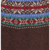 MAGLIA IN LANA CON MOTIVO JACQUARD LIVINGINTHELIGHT BROWNISH HOWLIN 