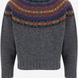 MAGLIA IN LANA CON MOTIVO JACQUARD LIVINGINTHELIGHT OXFORD HOWLIN 