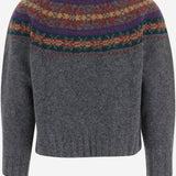MAGLIA IN LANA CON MOTIVO JACQUARD LIVINGINTHELIGHT OXFORD HOWLIN 