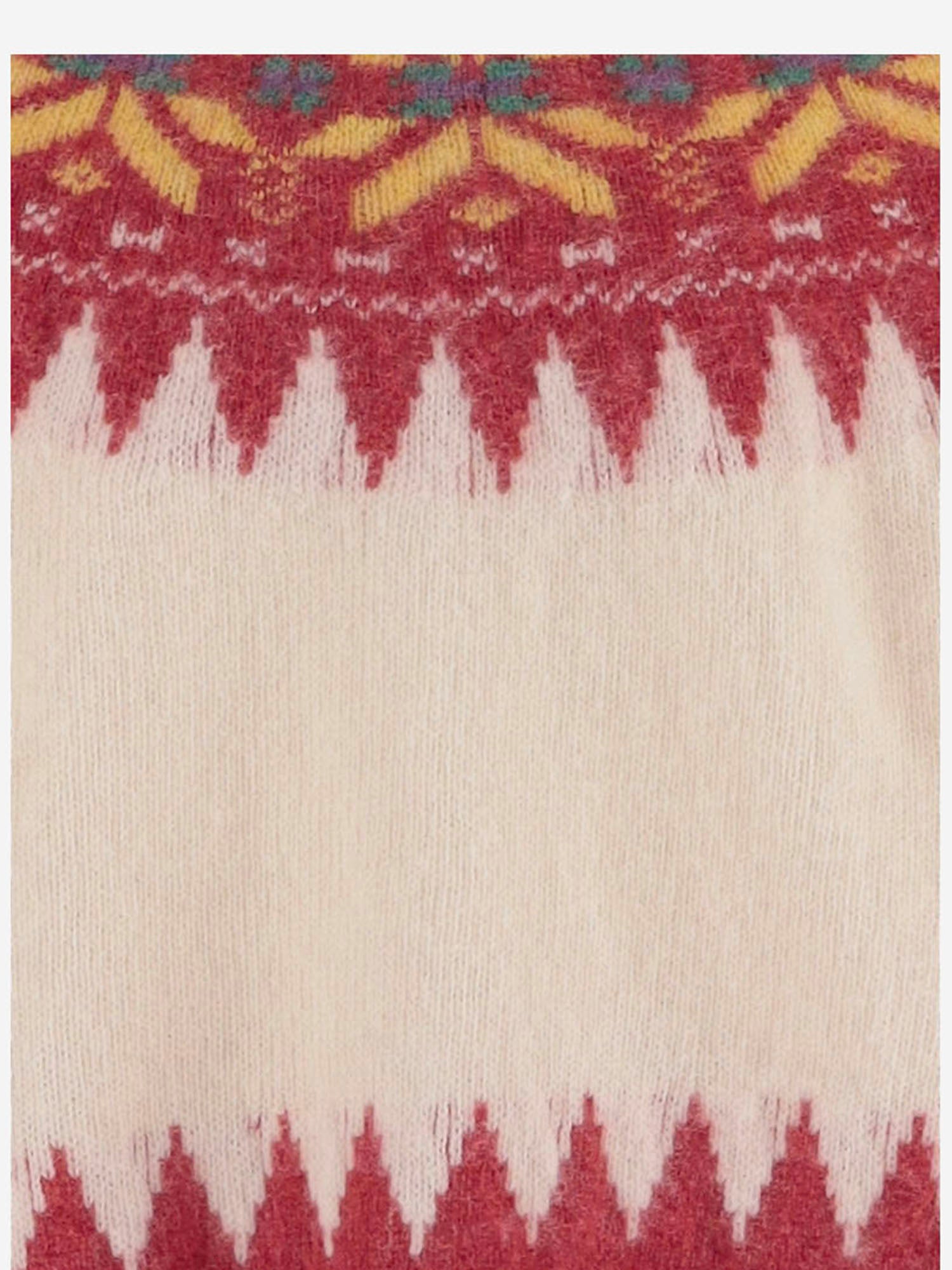 MAGLIA IN LANA CON MOTIVO JACQUARD LOVEONKNITTEDTRAIN VELVETKISS HOWLIN 