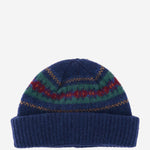 BEANIE IN LANA CON MOTIVO JACQUARD REVENGE BLUE HOWLIN 