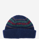 BEANIE IN LANA CON MOTIVO JACQUARD REVENGE BLUE HOWLIN 