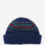 BEANIE IN LANA CON MOTIVO JACQUARD REVENGE BLUE HOWLIN 