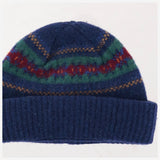 BEANIE IN LANA CON MOTIVO JACQUARD REVENGE BLUE HOWLIN 