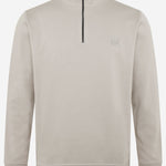 MAGLIA IN COTONE CON MEZZA ZIP 50468926 271 HUGO BOSS 