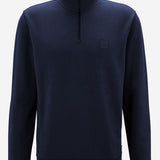 MAGLIA IN COTONE CON MEZZA ZIP 50468926 404 HUGO BOSS 