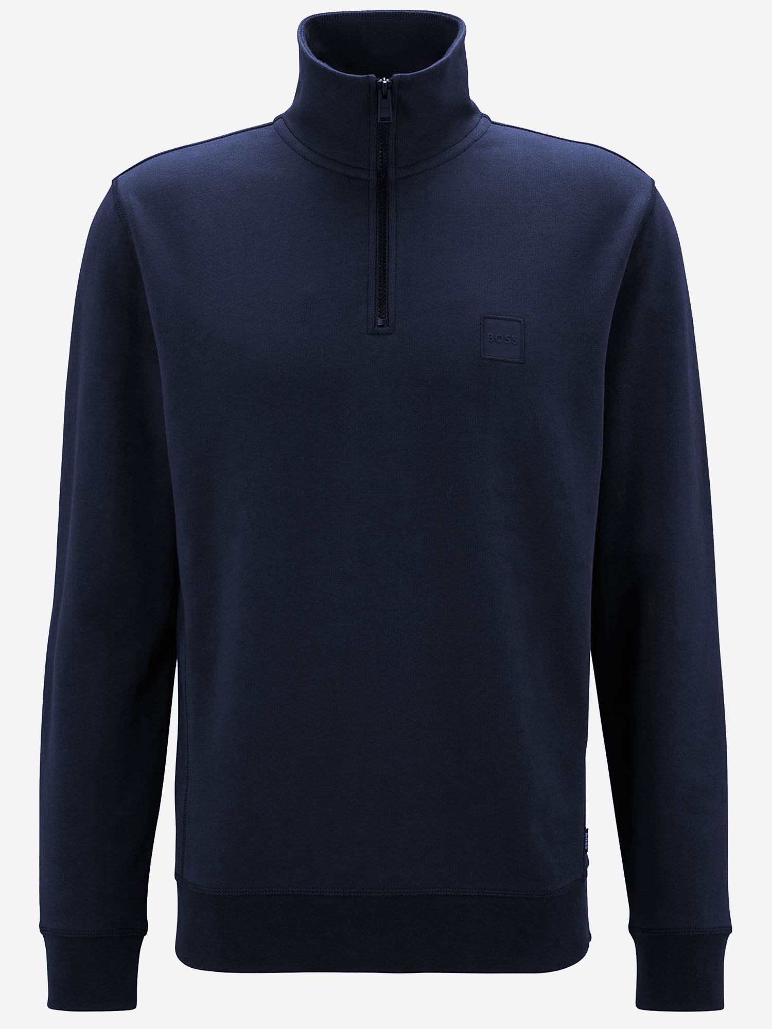 MAGLIA IN COTONE CON MEZZA ZIP 50468926 404 HUGO BOSS 