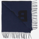 SCIARPA IN LANA CON LOGO 50527099 001 HUGO BOSS 