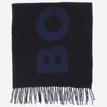 SCIARPA IN LANA CON LOGO 50527099 001 HUGO BOSS 