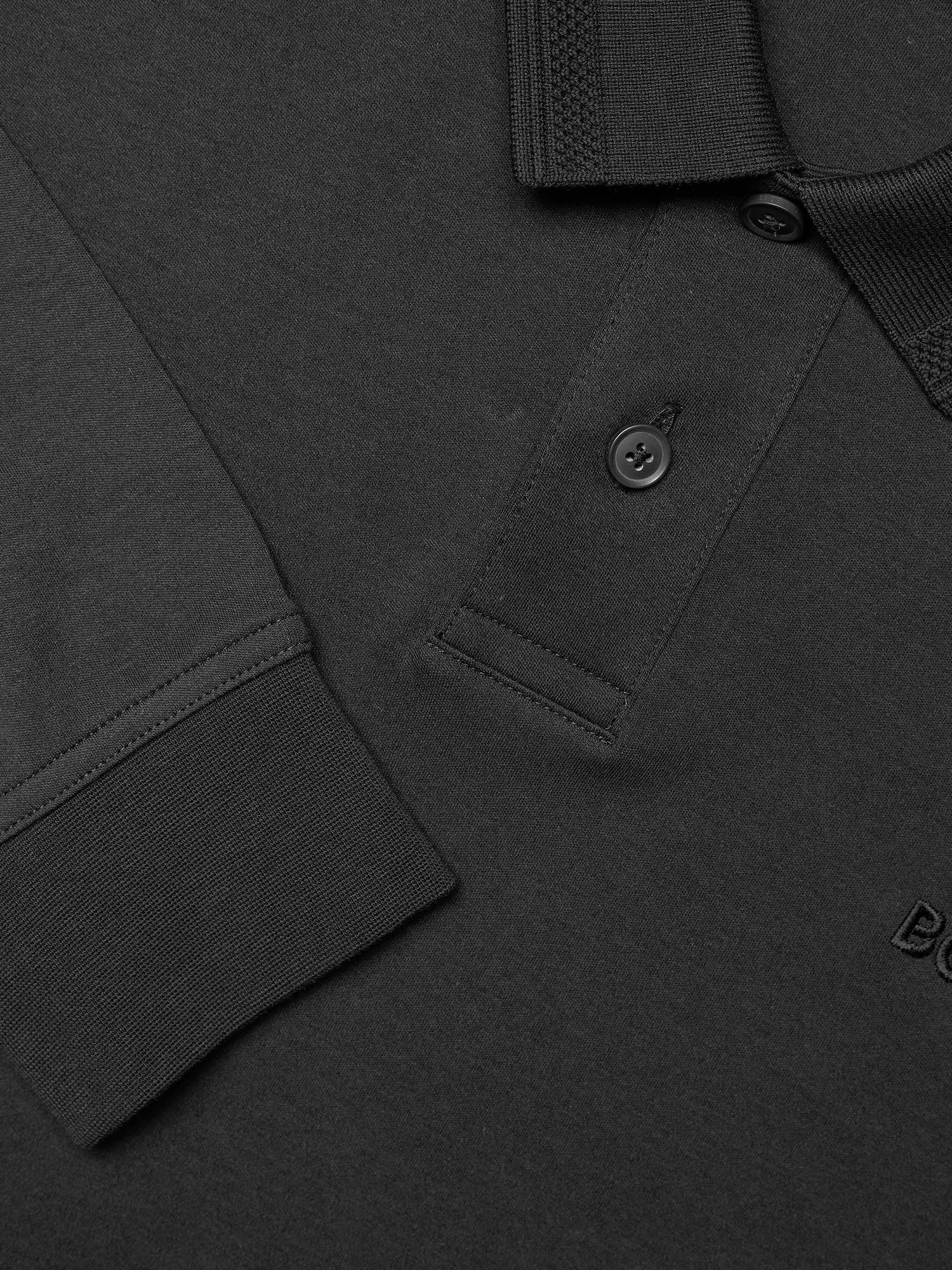 POLO A MANICHE LUNGHE IN COTONE 50527525 001 HUGO BOSS 