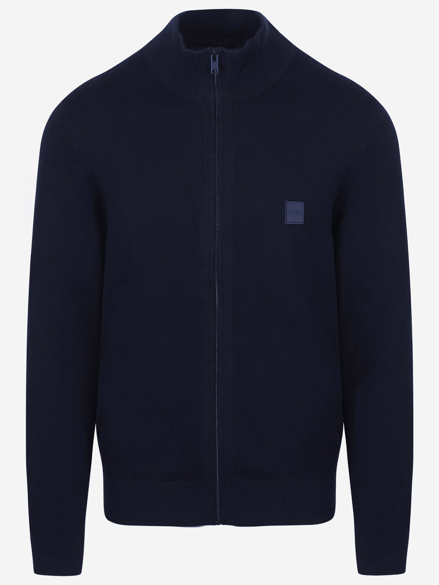 CARDIGAN IN COTONE E CASHMERE CON ZIP 50543692 404 HUGO BOSS 
