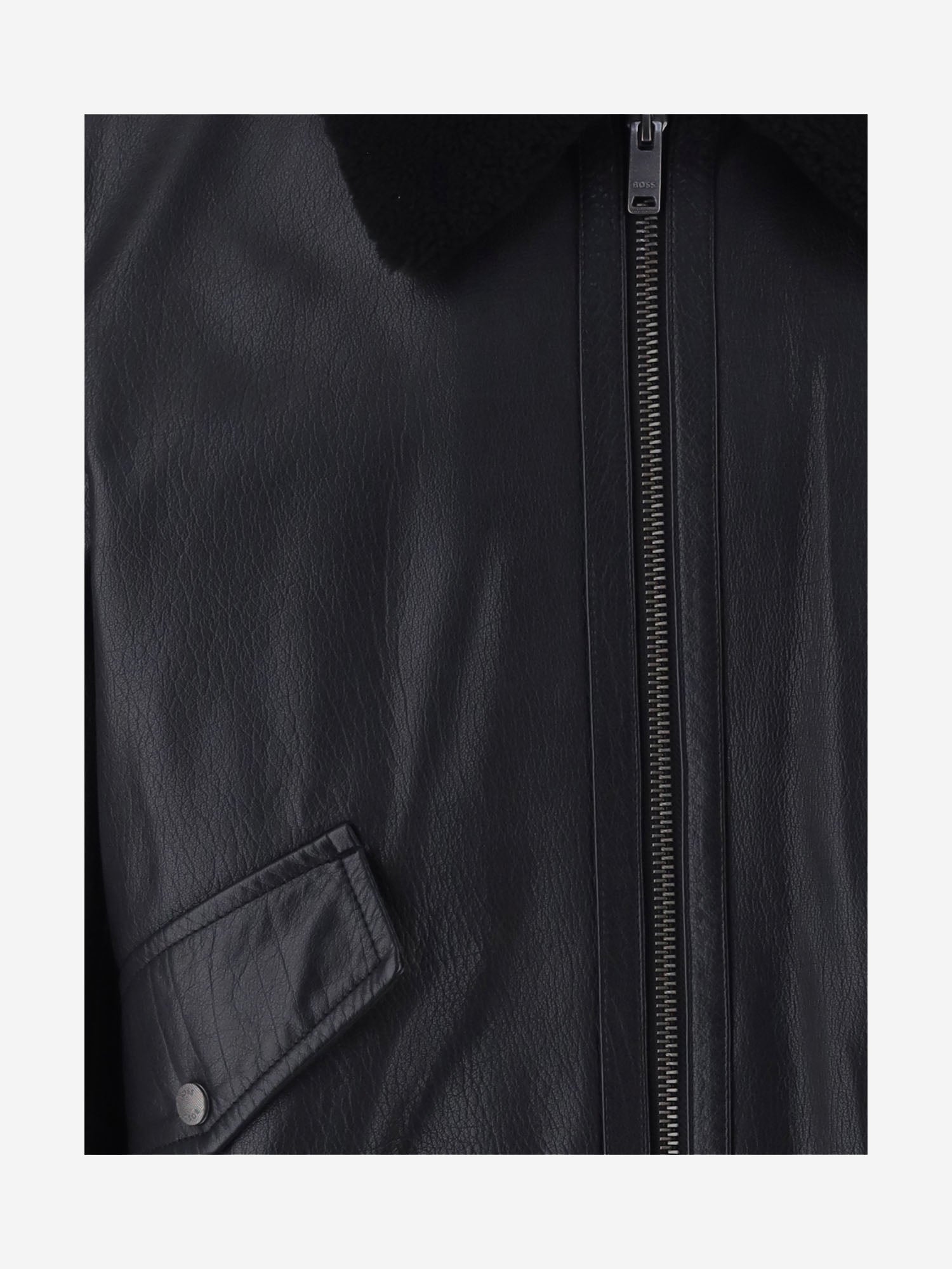 GIACCA JOPEAK IN PELLE 50566594 001 HUGO BOSS 
