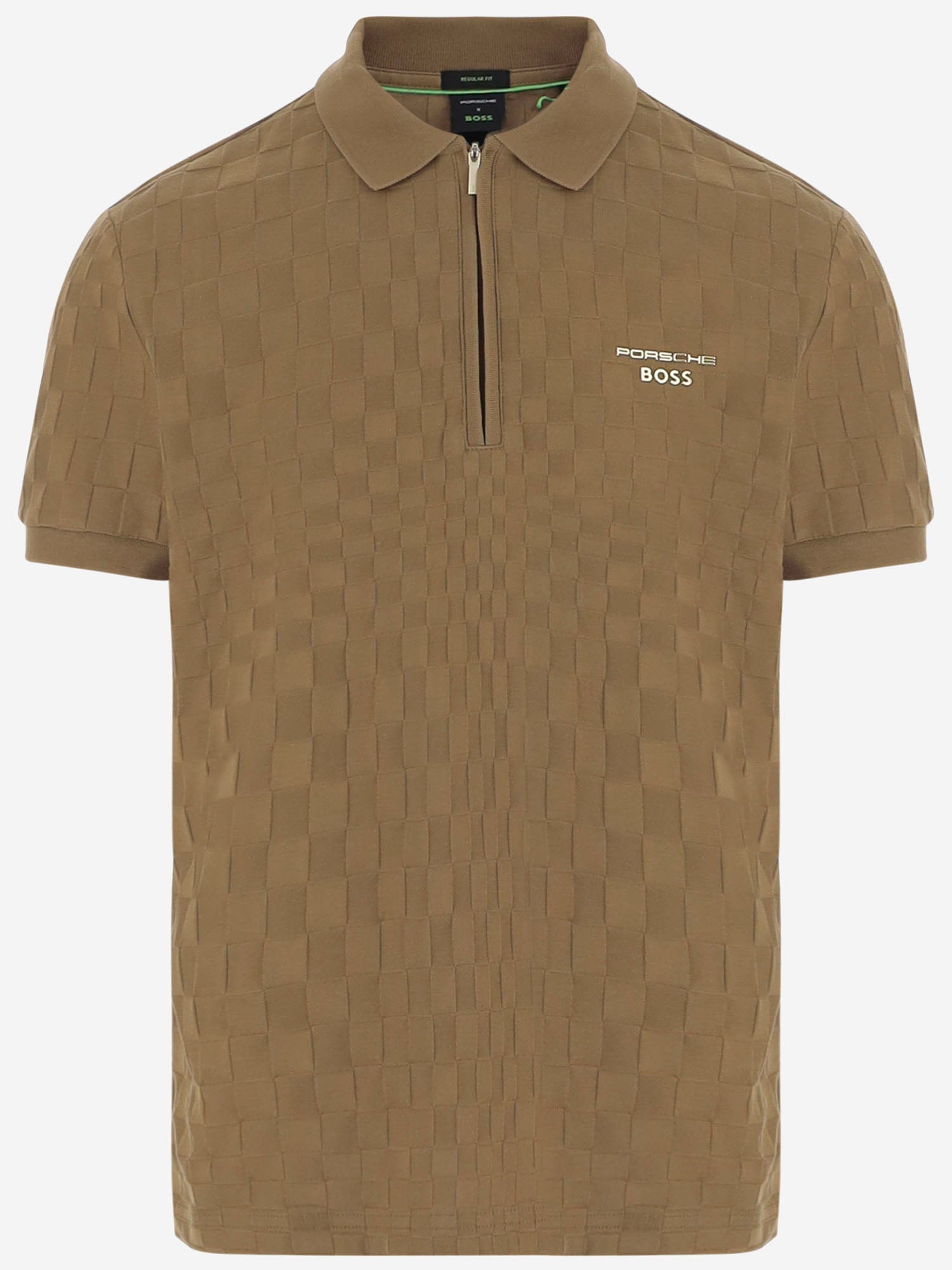 POLO IN COTONE CON MOTIVO A SCACCHI 50570908 219 HUGO BOSS 