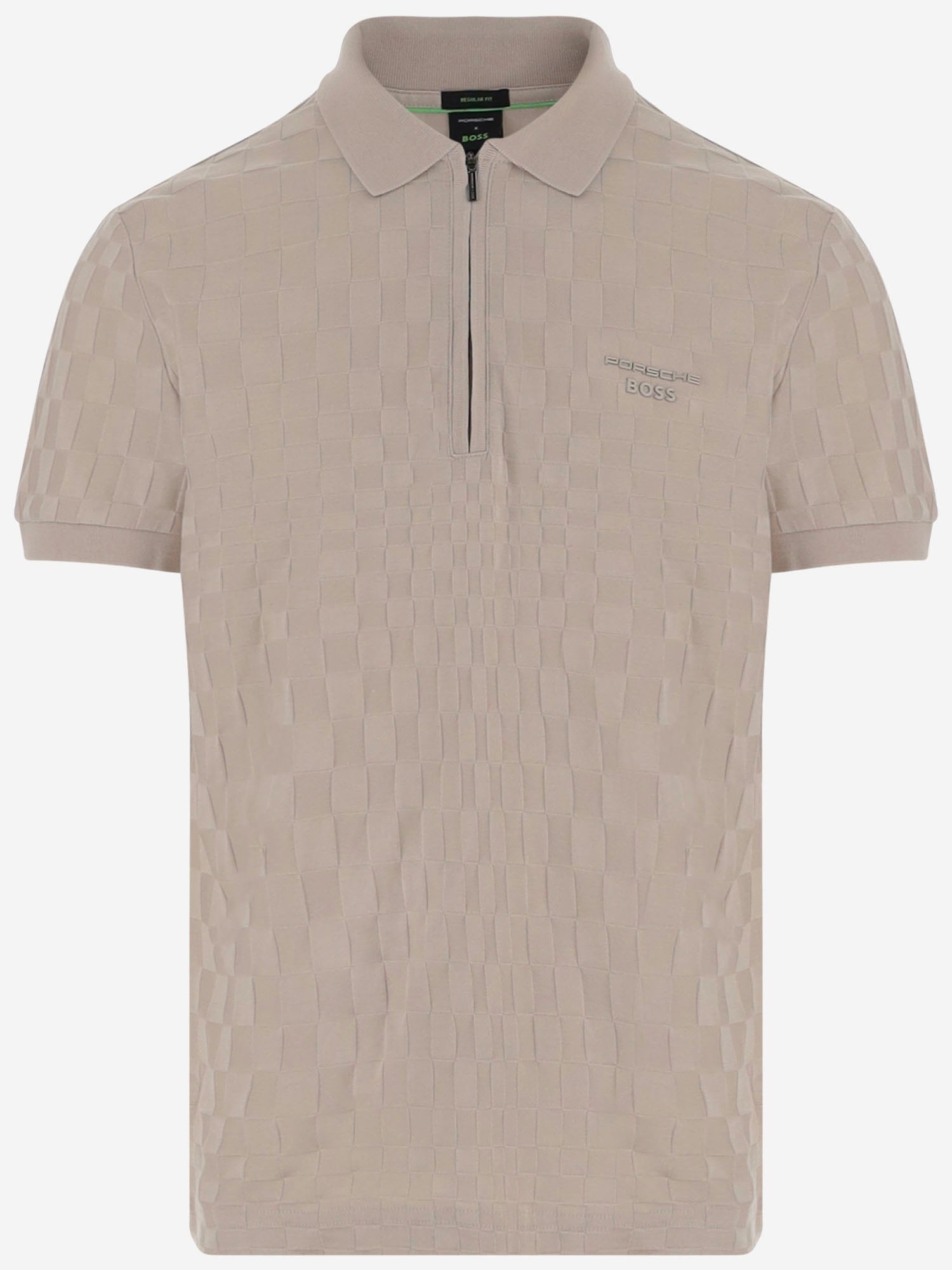 POLO IN COTONE CON MOTIVO A SCACCHI 50570908 299 HUGO BOSS 