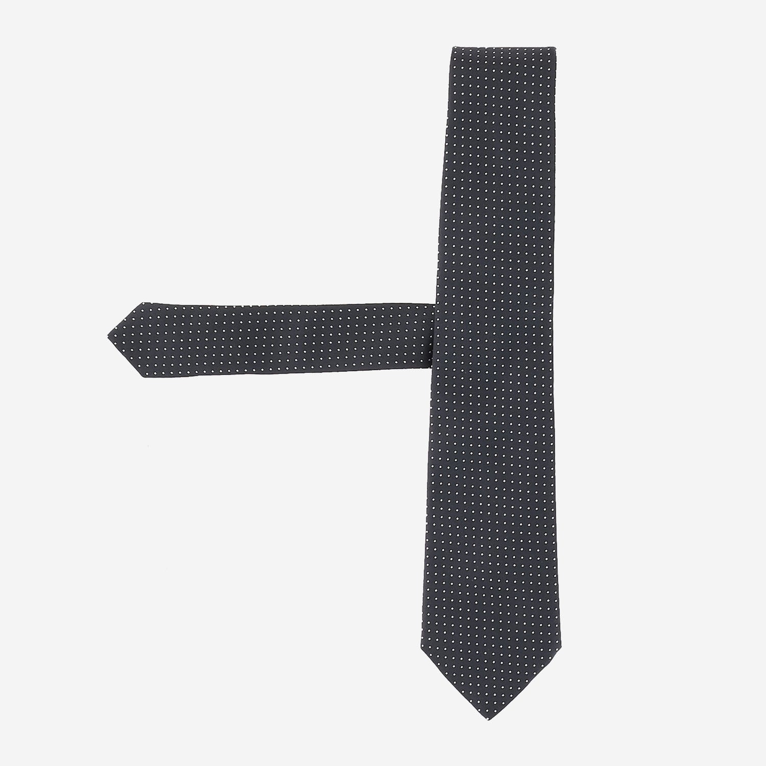 CRAVATTA IN MISTO SETA CON MOTIVO FANTASIA 50571682 350 HUGO BOSS 
