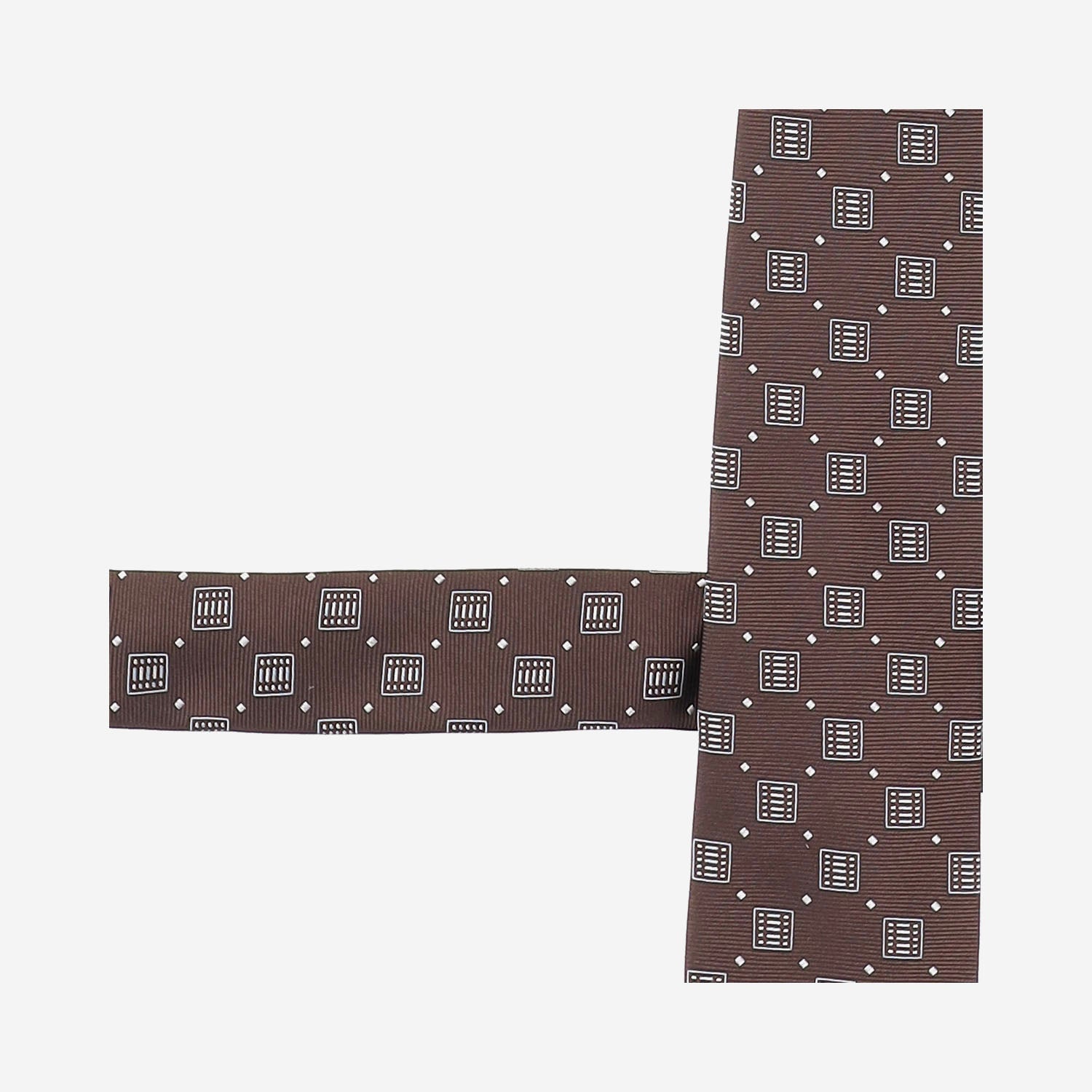 CRAVATTA IN misto SETA CON FANTASIA GEOMETRICA 50571683 209 HUGO BOSS 