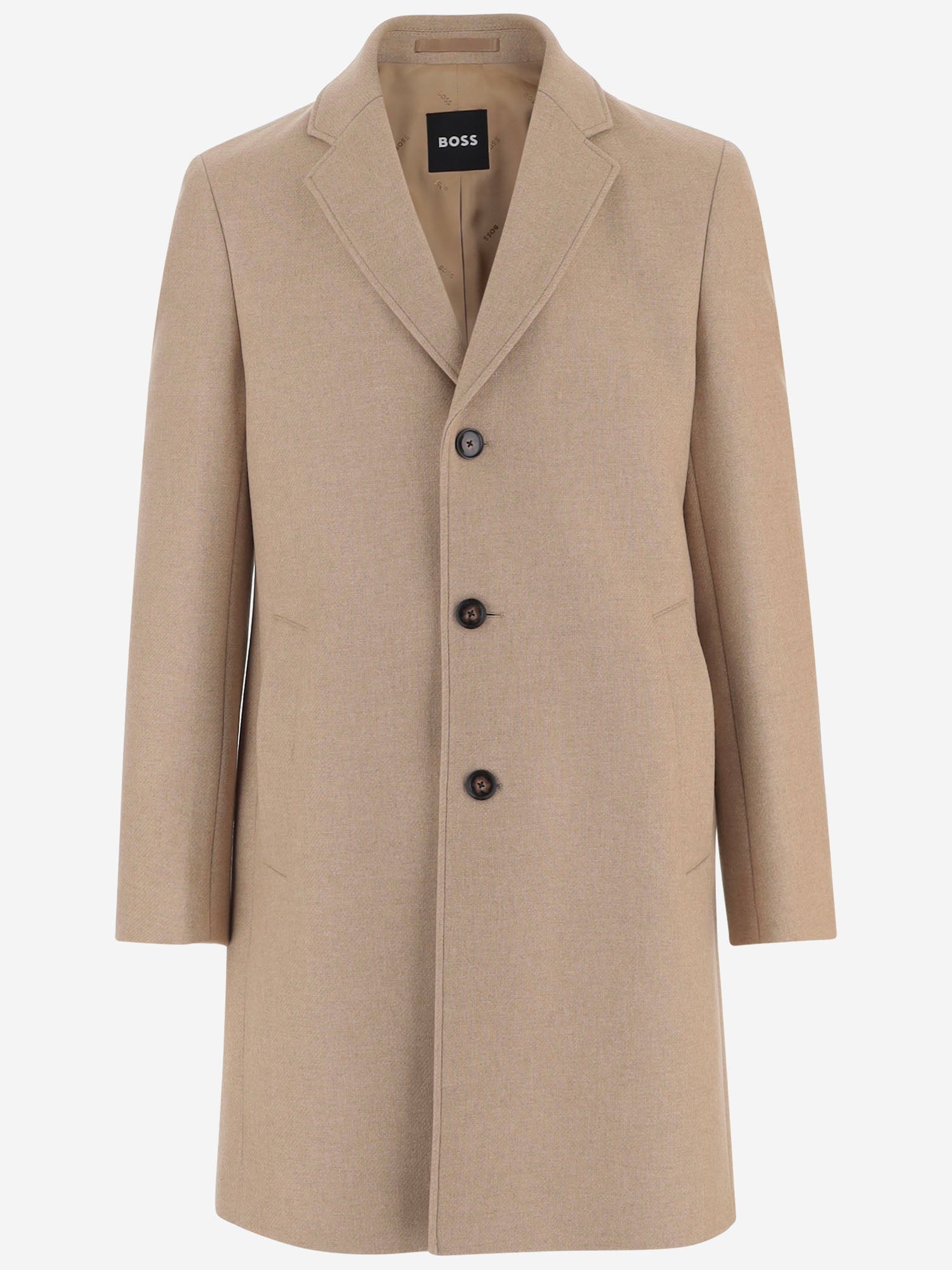CAPPOTTO MONOPETTO IN MISTO LANA 50571812 260 HUGO BOSS 