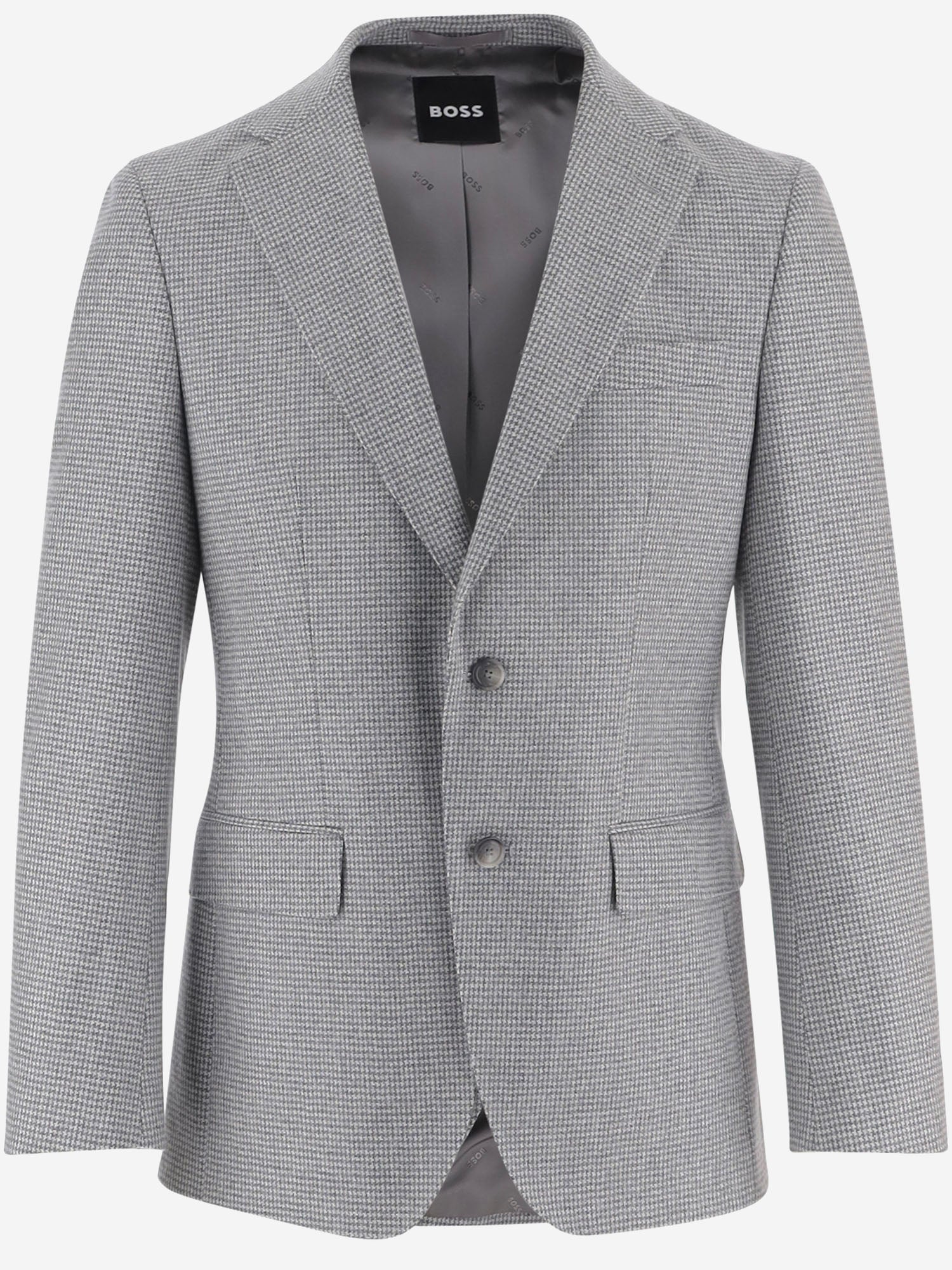 GIACCA MONOPETTO IN MISTO LANA STRETCH 50571987 030 HUGO BOSS 