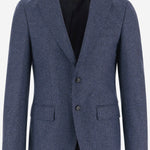 GIACCA MONOPETTO IN MISTO LANA STRETCH 50571987 405 HUGO BOSS 
