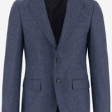 GIACCA MONOPETTO IN MISTO LANA STRETCH 50571987 405 HUGO BOSS 