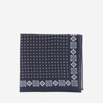 POCHETTE IN SETA CON MOTIVO FANTASIA 50573747 414 HUGO BOSS 