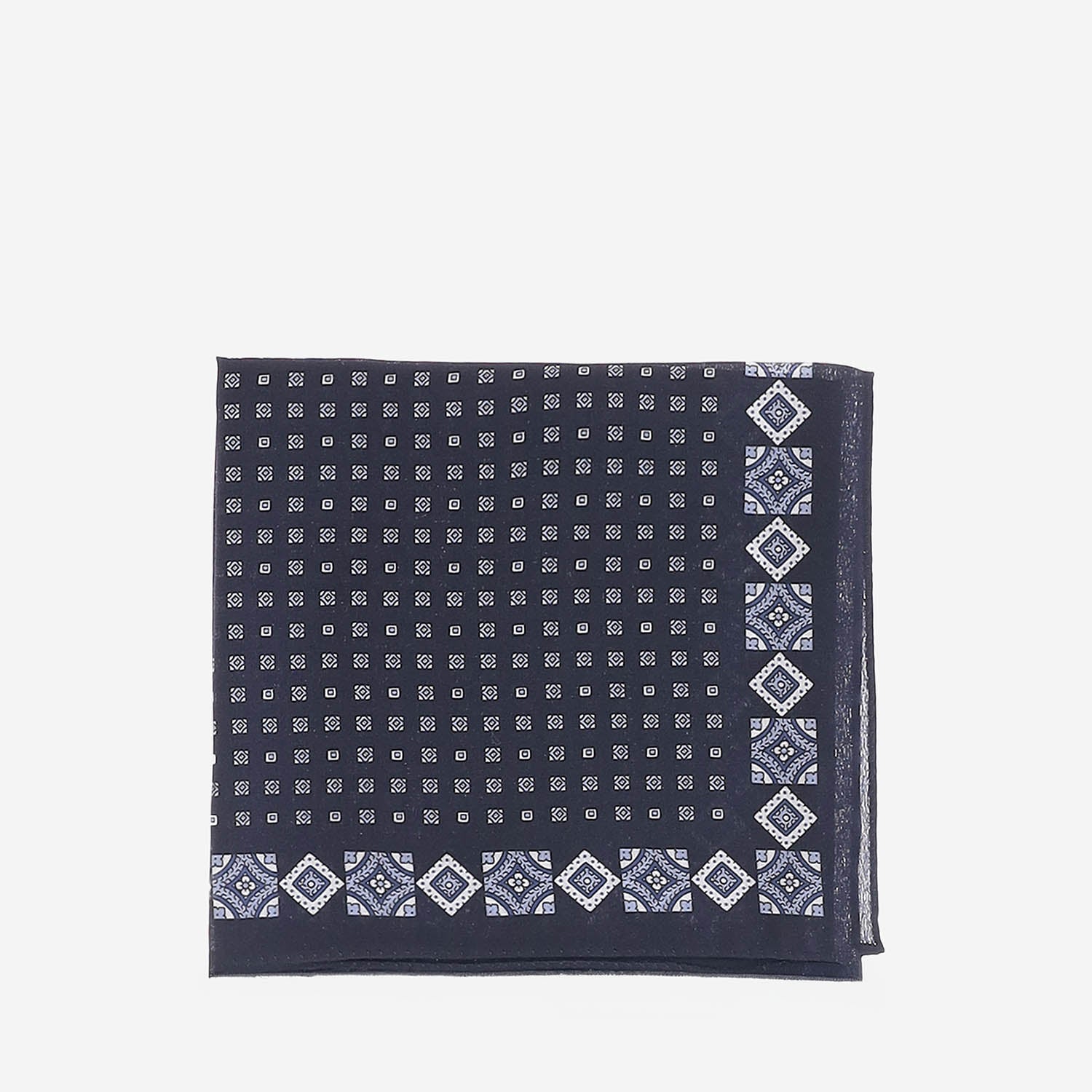 POCHETTE IN SETA CON MOTIVO FANTASIA 50573747 414 HUGO BOSS 