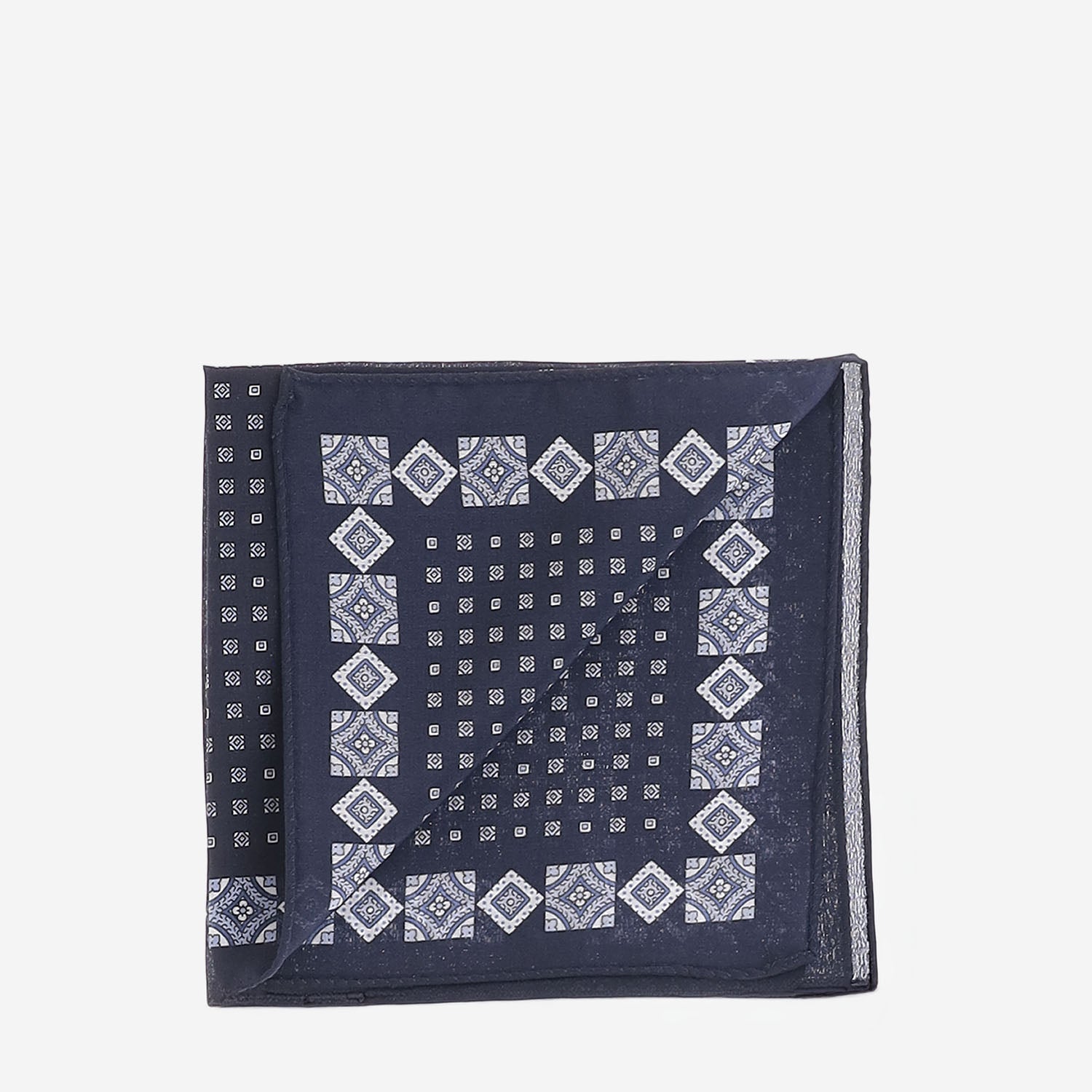 POCHETTE IN SETA CON MOTIVO FANTASIA 50573747 414 HUGO BOSS 