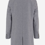 CAPPOTTO IN LANA CON MOTIVO PIED DE POULE 50574394 030 HUGO BOSS 