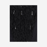 TOP IN MISTO LYCRA CON APPLICAZIONI ODILE NERO IANIRA MEDA 