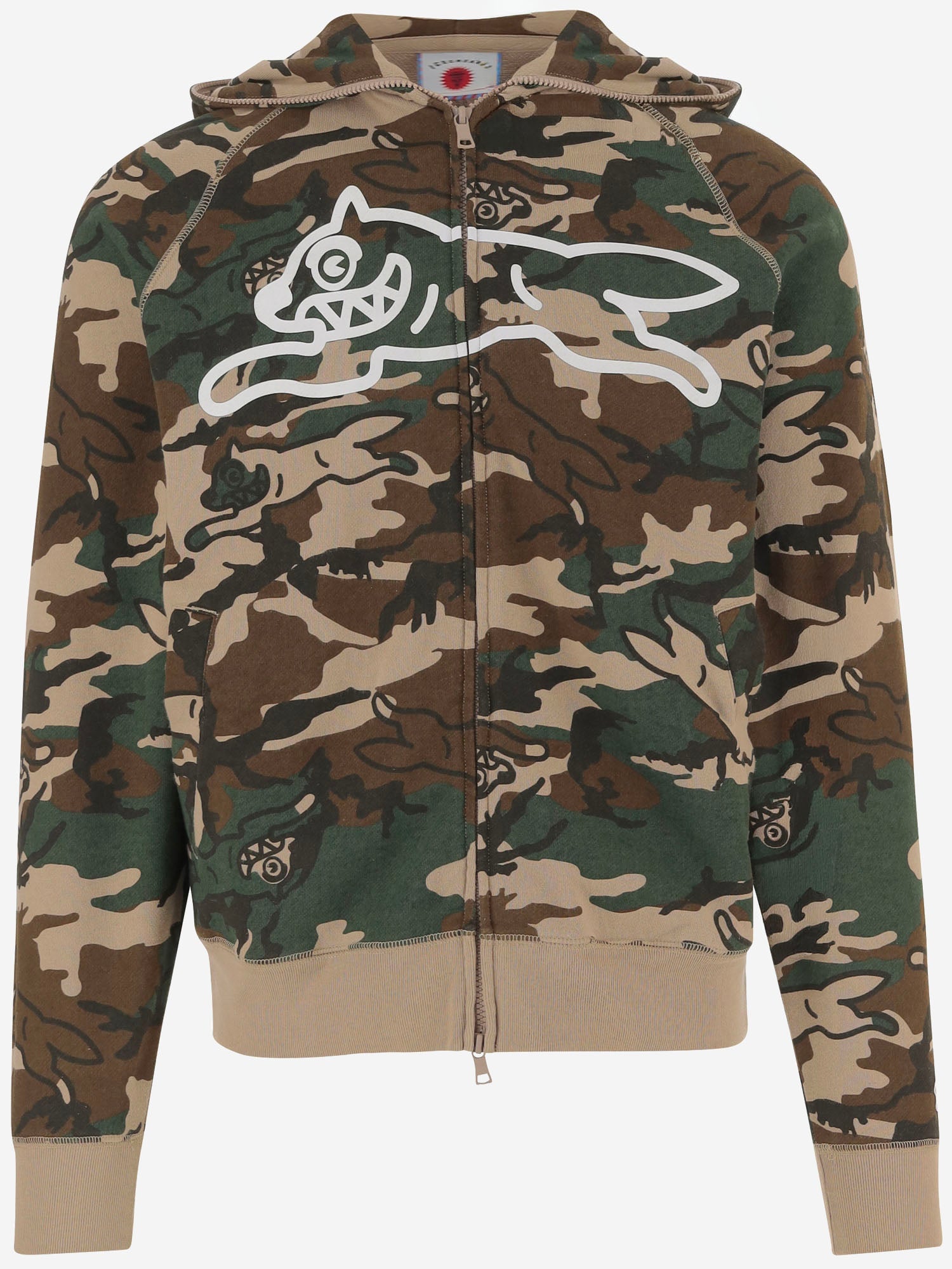 FELPA IN COTONE CON MOTIVO CAMOUFLAGE IC24S38 MULTI ICECREAM 
